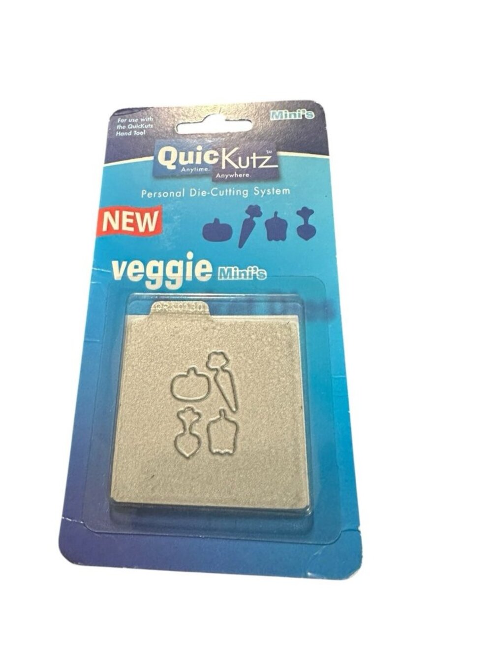 Quickutz 2x2 Cutting Die Veggie Minus RS-0130 Paper Crafts Scrapbooking New